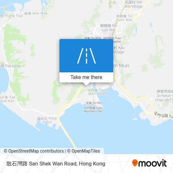 散石灣路 San Shek Wan Road map