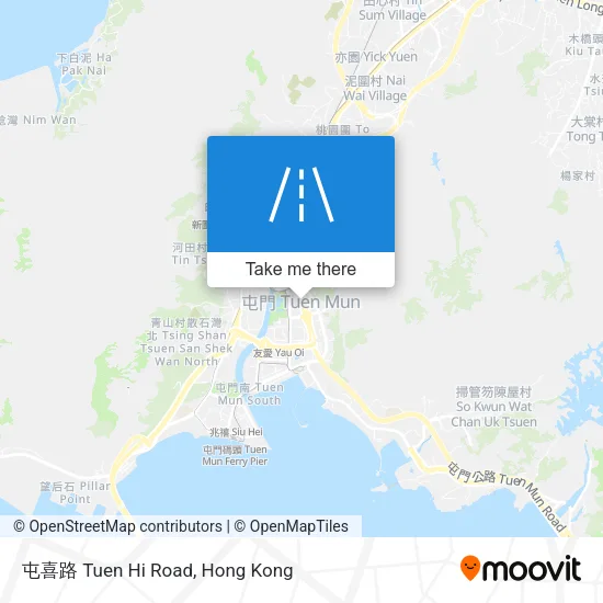 屯喜路 Tuen Hi Road map