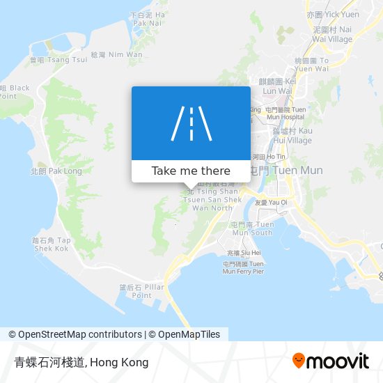 青蝶石河棧道 map
