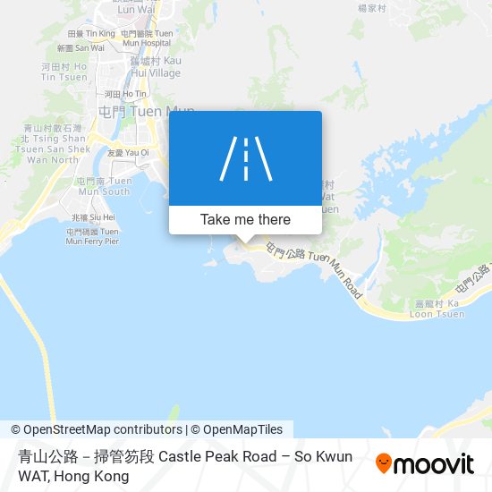 青山公路－掃管笏段 Castle Peak Road – So Kwun WAT map