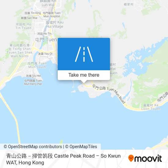 青山公路－掃管笏段 Castle Peak Road – So Kwun WAT map
