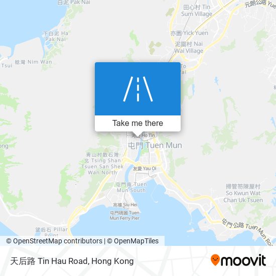 天后路 Tin Hau Road map