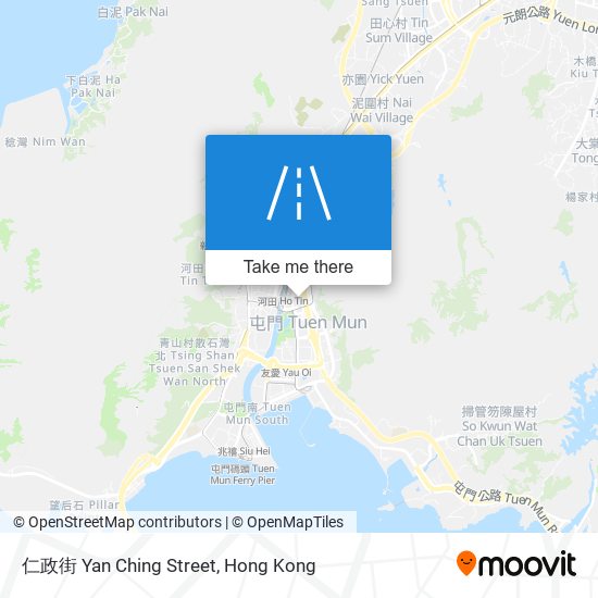 仁政街 Yan Ching Street map