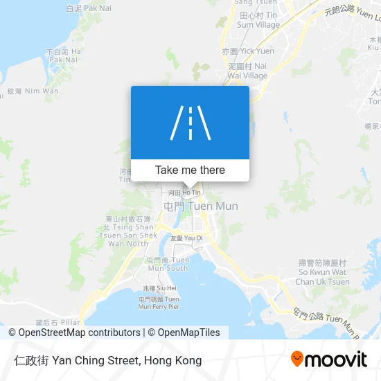 仁政街 Yan Ching Street map