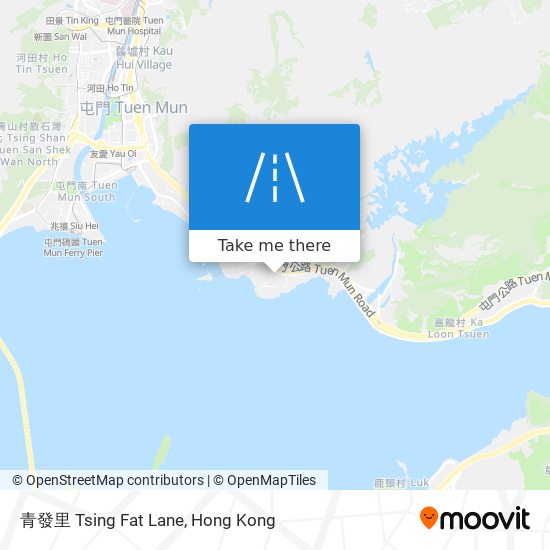 青發里 Tsing Fat Lane map