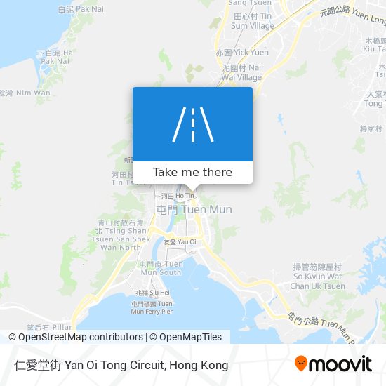 仁愛堂街 Yan Oi Tong Circuit map
