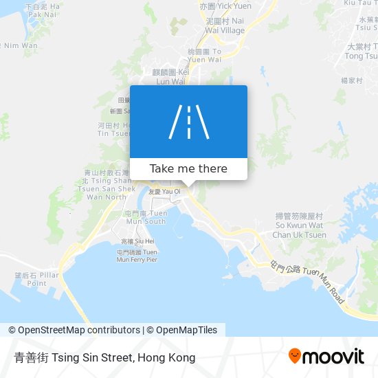 青善街 Tsing Sin Street map