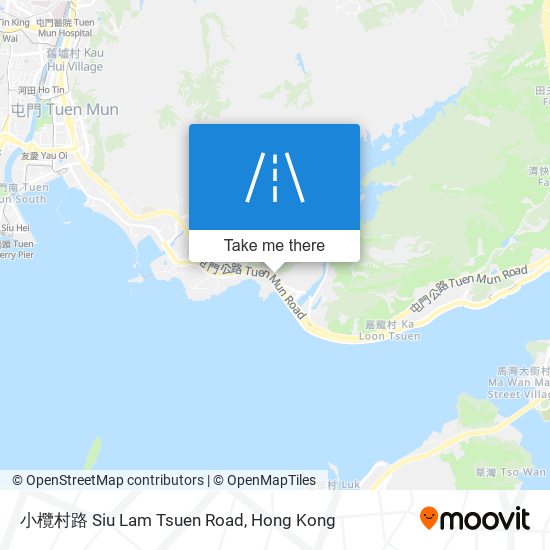 小欖村路 Siu Lam Tsuen Road map