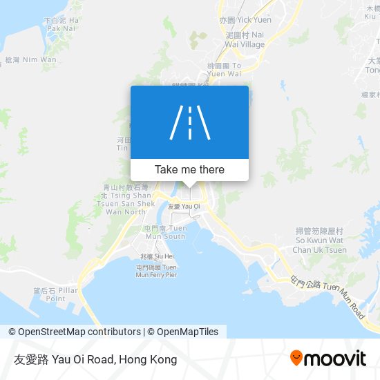 友愛路 Yau Oi Road map