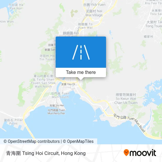 青海圍 Tsing Hoi Circuit map