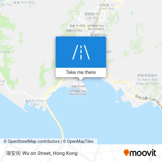 湖安街 Wu on Street map