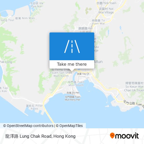 龍澤路 Lung Chak Road map