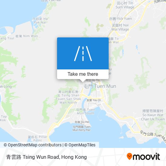 青雲路 Tsing Wun Road map