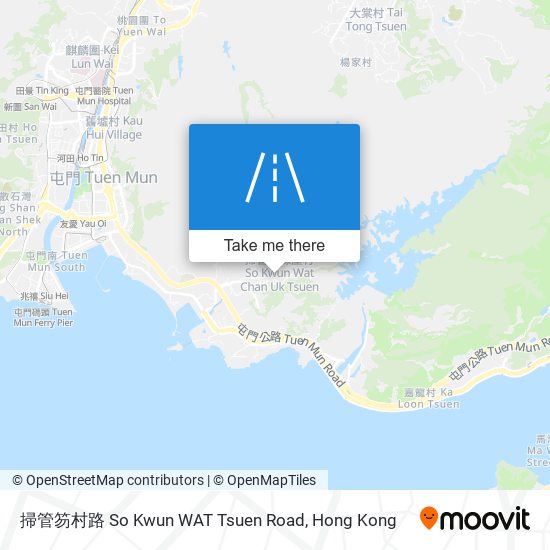 掃管笏村路 So Kwun WAT Tsuen Road map