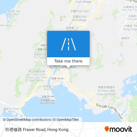 符禮修路 Fraser Road map