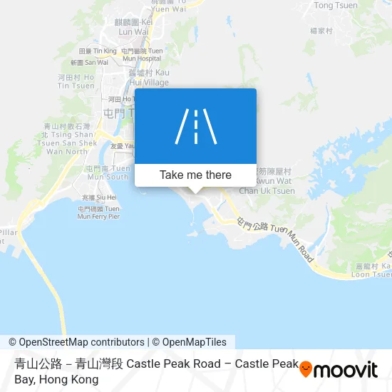 青山公路－青山灣段 Castle Peak Road – Castle Peak Bay map