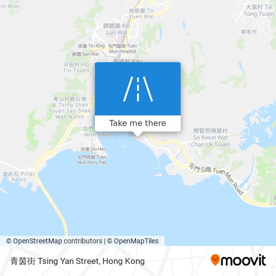 青茵街 Tsing Yan Street map