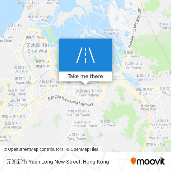 元朗新街 Yuen Long New Street map