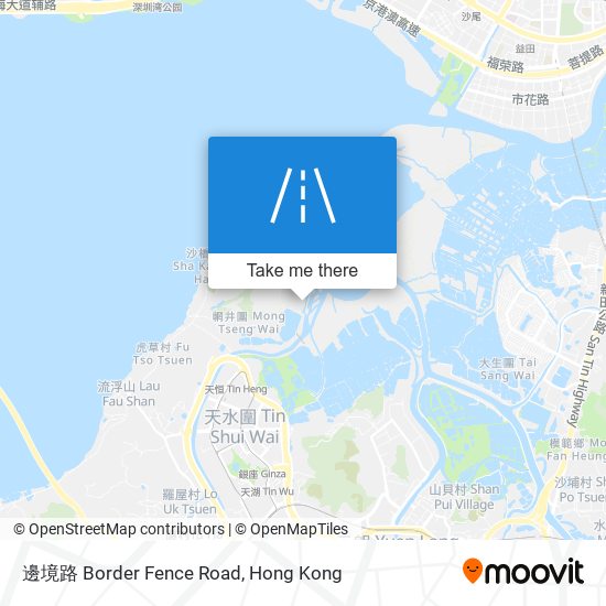 邊境路 Border Fence Road地圖