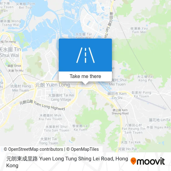 元朗東成里路 Yuen Long Tung Shing Lei Road map
