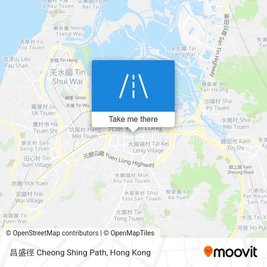 昌盛徑 Cheong Shing Path map