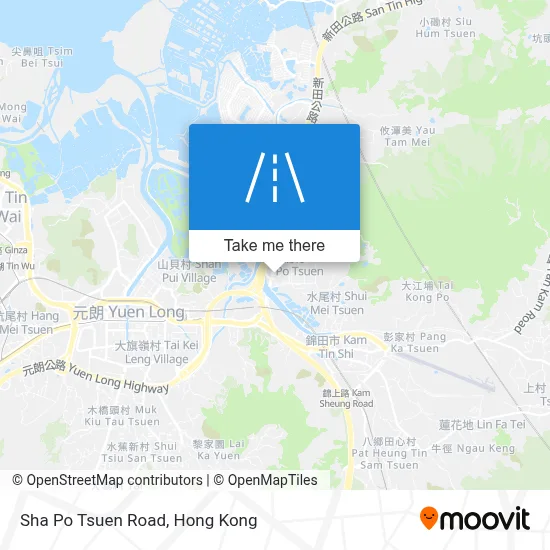 沙埔村路 Sha Po Tsuen Road map