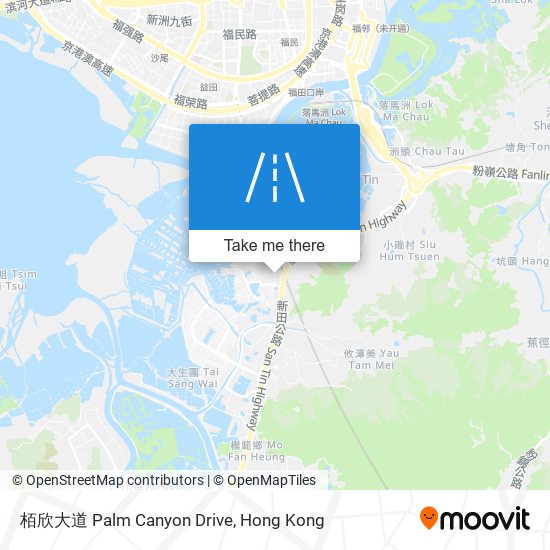 栢欣大道 Palm Canyon Drive map