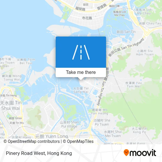 Pinery Road West map