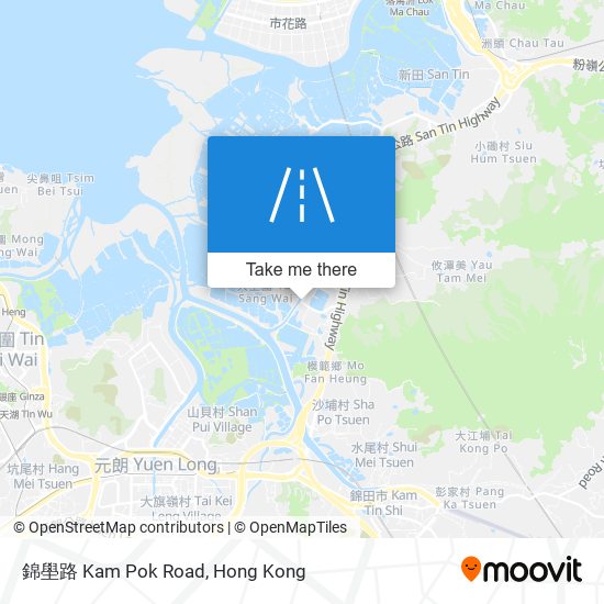 錦壆路 Kam Pok Road map