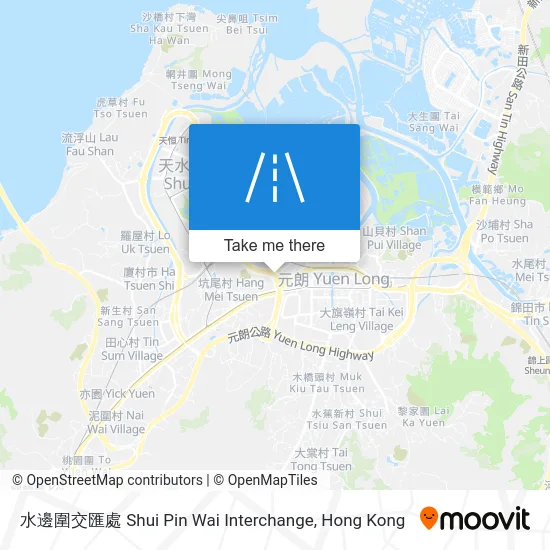 水邊圍交匯處 Shui Pin Wai Interchange地圖