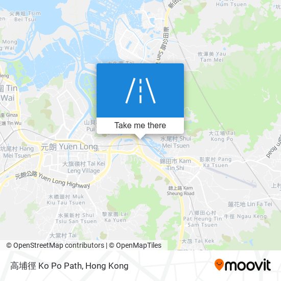 高埔徑 Ko Po Path map