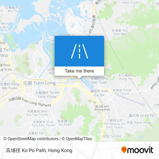 高埔徑 Ko Po Path map