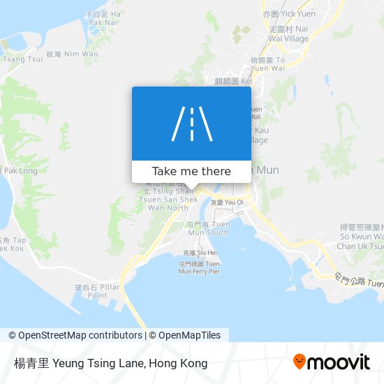 楊青里 Yeung Tsing Lane map