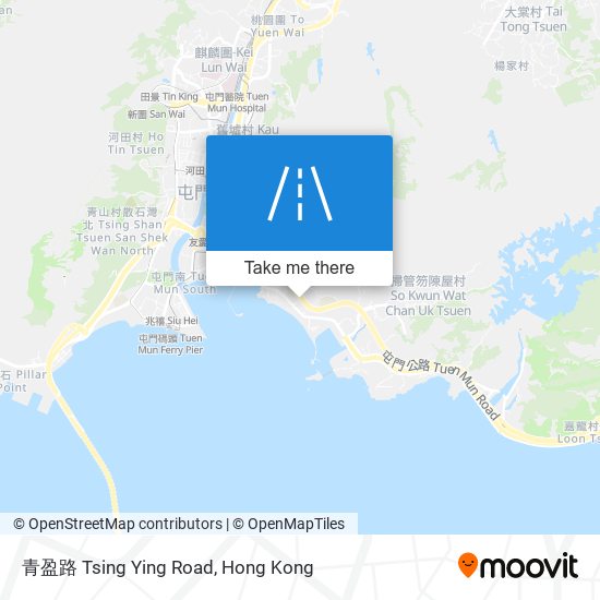 青盈路 Tsing Ying Road map