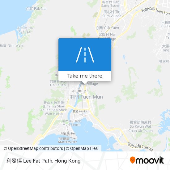 利發徑 Lee Fat Path map