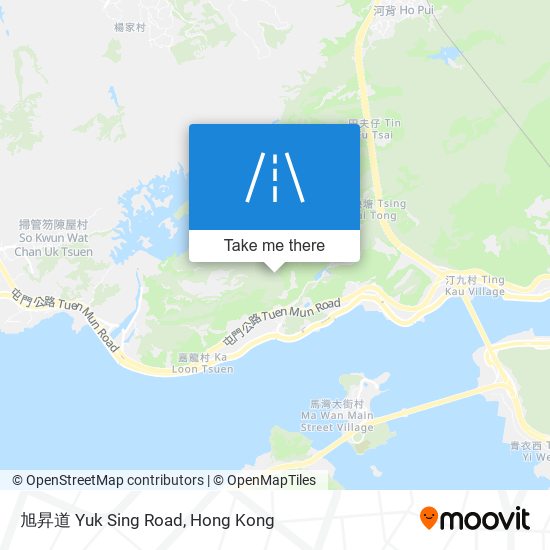 旭昇道 Yuk Sing Road map