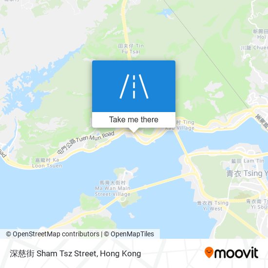深慈街 Sham Tsz Street map