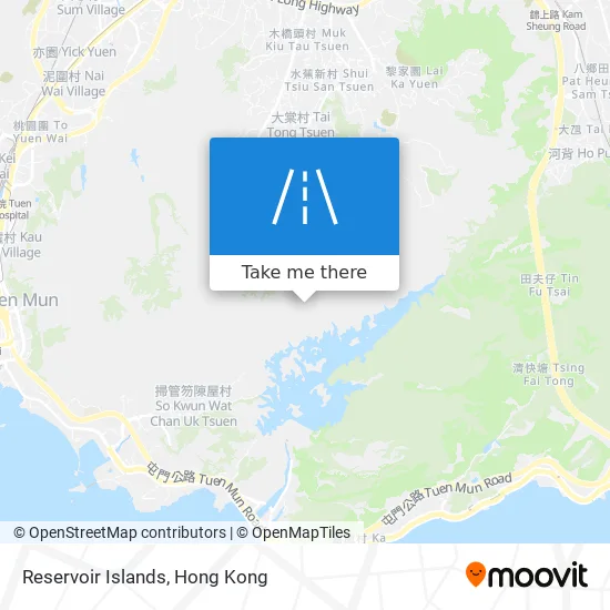 Reservoir Islands map