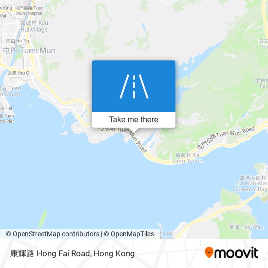 康輝路 Hong Fai Road map