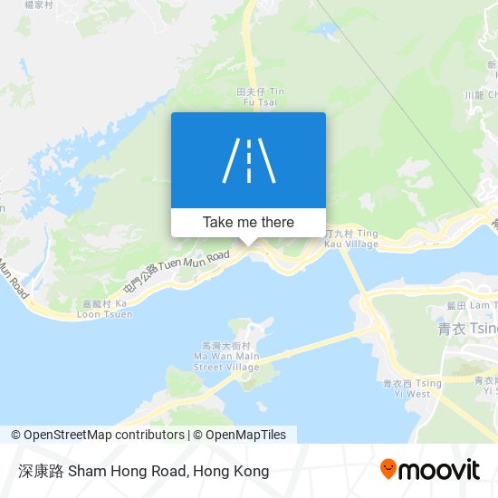 深康路 Sham Hong Road map