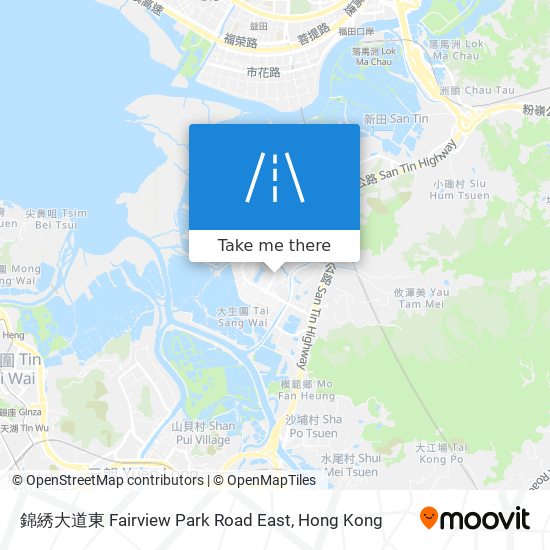 錦綉大道東 Fairview Park Road East map