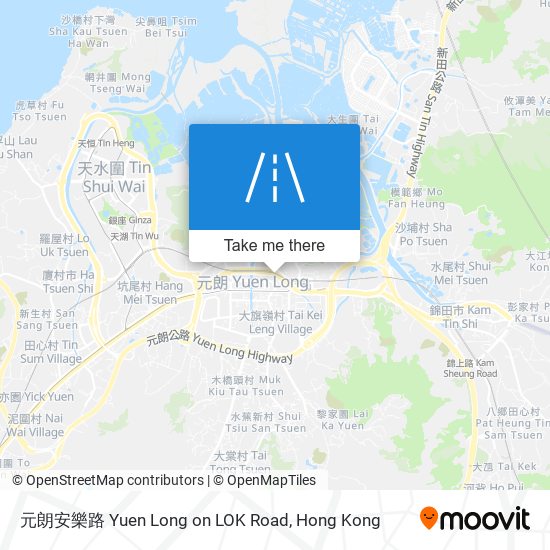 元朗安樂路 Yuen Long on LOK Road map