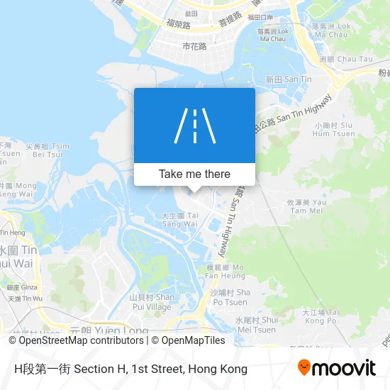 H段第一街 Section H, 1st Street map