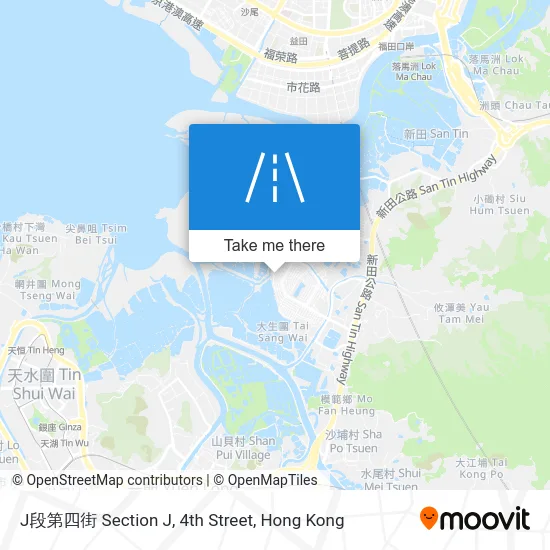 J段第四街 Section J, 4th Street map