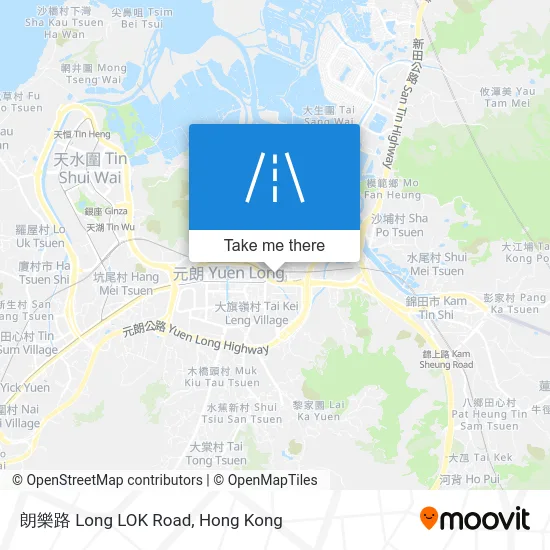 朗樂路 Long LOK Road map