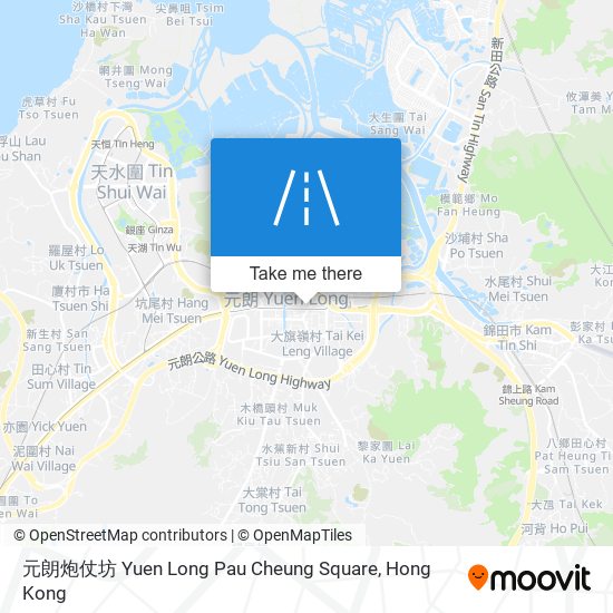 元朗炮仗坊 Yuen Long Pau Cheung Square map