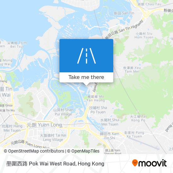 壆圍西路 Pok Wai West Road map