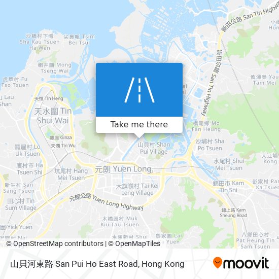 山貝河東路 San Pui Ho East Road map