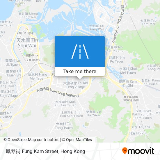 鳳琴街 Fung Kam Street map