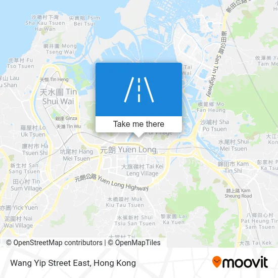 Wang Yip Street East map
